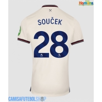 Camisa de time de futebol West Ham United Tomas Soucek #28 Replicas 2º Equipamento 2025-26 Manga Curta